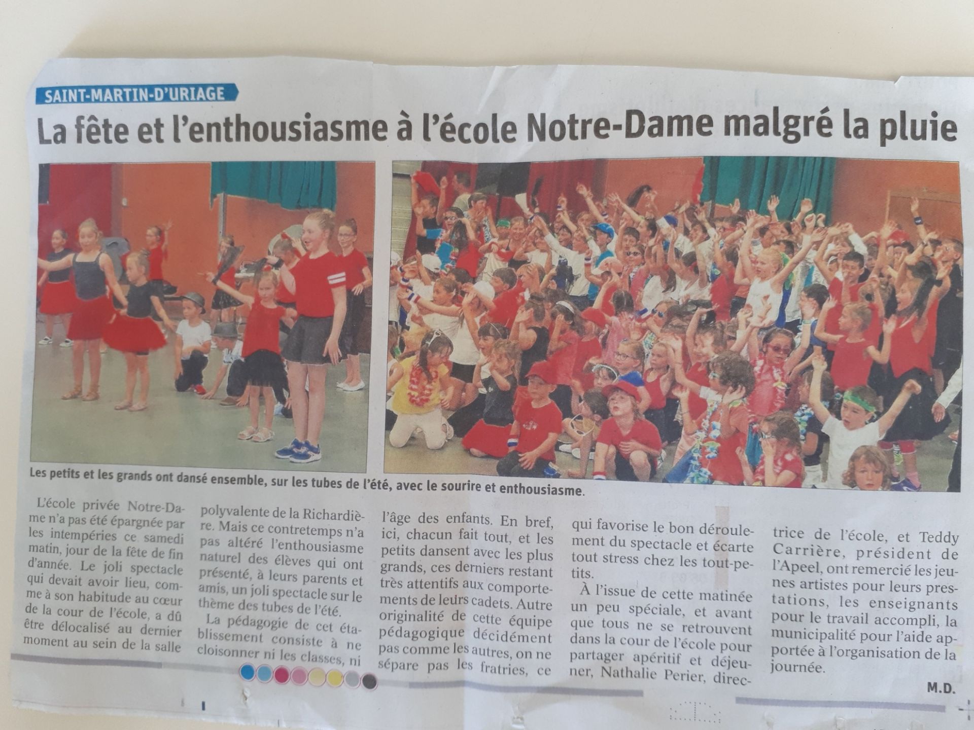 La fête de l'école